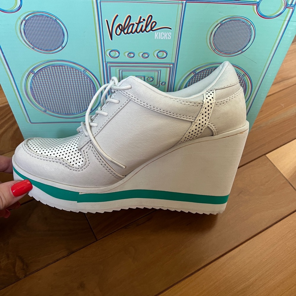 Volatile platform wedge sneakers size 7 1/2 A Rare Find!
